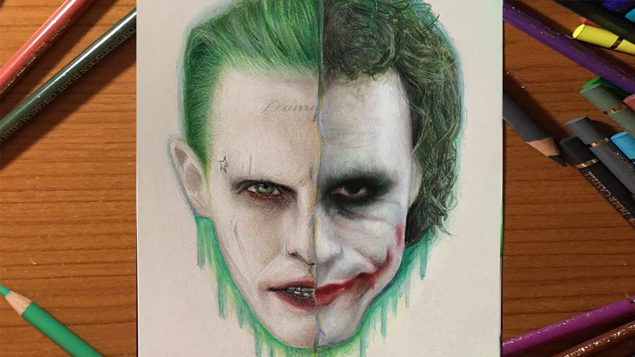 JOKER DRAWING / ÇİZİMİ (HEATH LEDGER x JARED LETO)