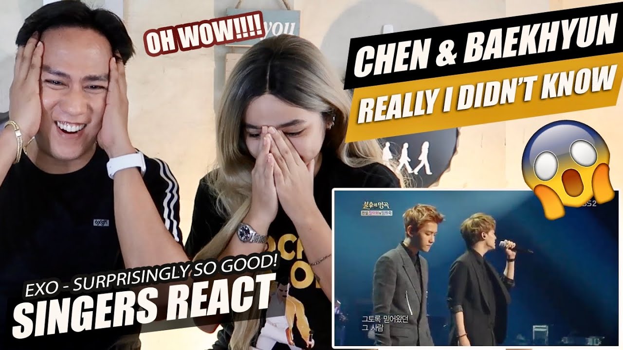 EXO CHEN & BAEKHYUN - Really I Didn't Know | SINGERS REACTION