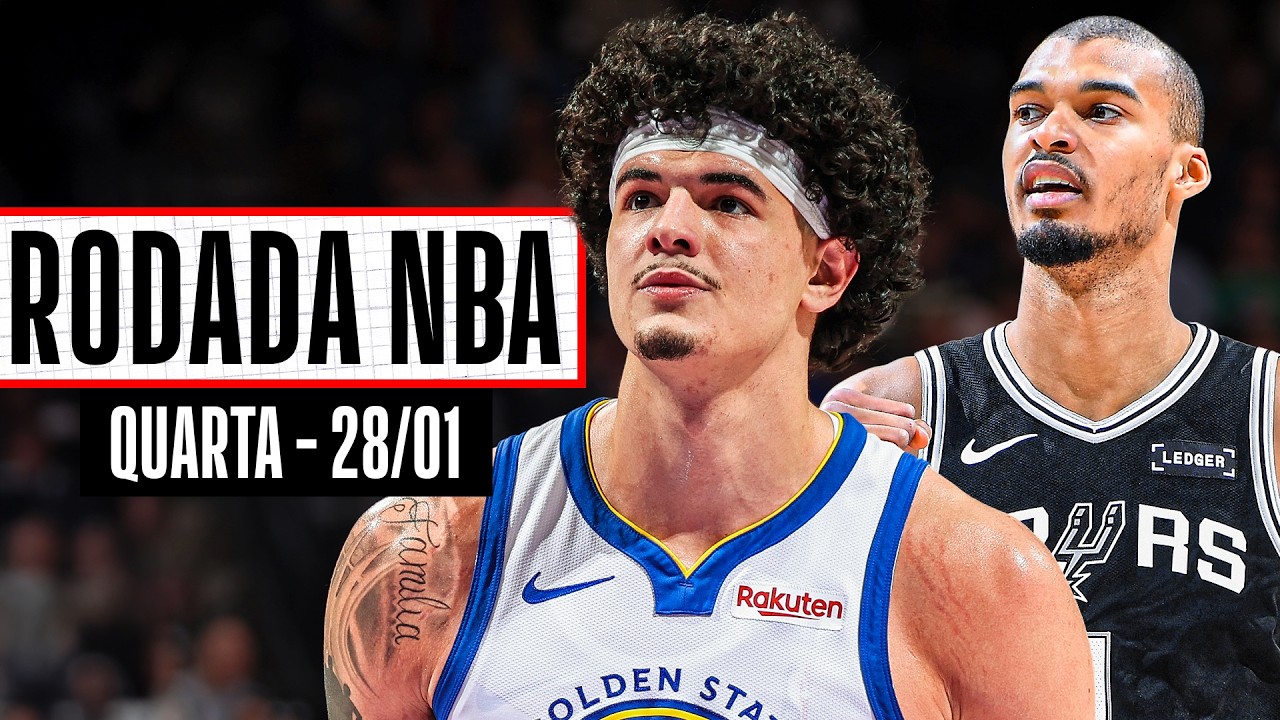 GUI SANTOS BATE RECORDE pessoal na temporada pelos WARRIORS - Rodada NBA 28/01