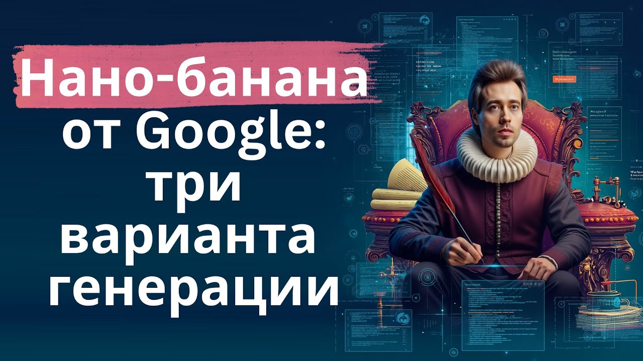 3 варианта генерации картинок в Нано-банана от Google (Gemini Flash 2.5)
