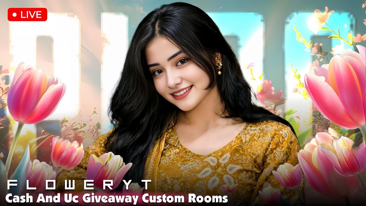 PUBG MOBILE LIVE | UC AND CASH GIVE AWAY | CUSTOM ROOMS | ROAD TO 30K | FLOWER YT