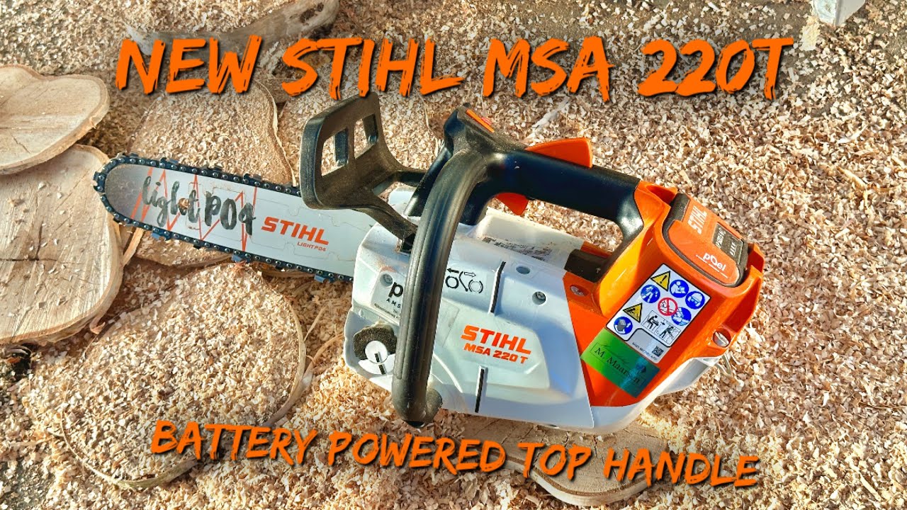 New Stihl MSA220t top handle battery chainsaw #stihl #msa220t