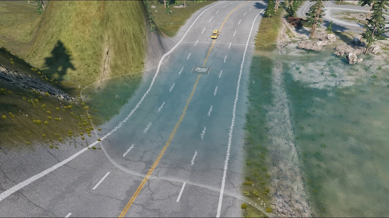 Speed belt in water-BeamNG.drive