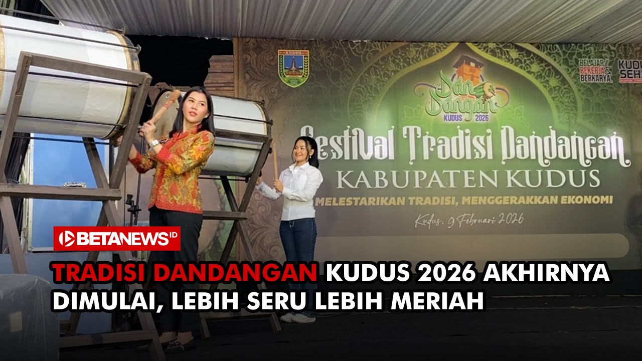 Tabuhan Bedug Wabup Bellinda Tandai Dibukanya Tradisi Dandangan Kudus 2026