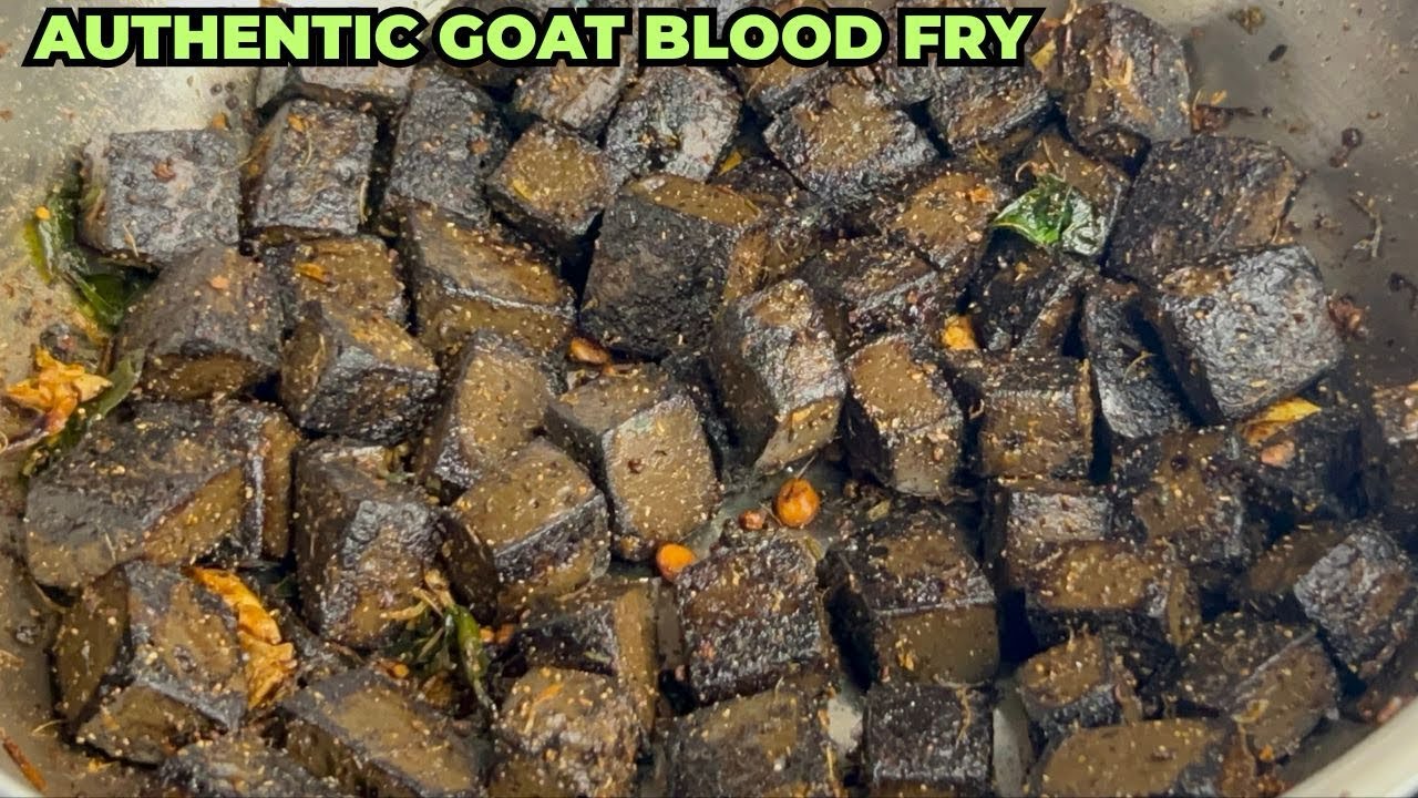 Goat Blood Fry Recipe | Traditional Village Style | Easy Homemade Fry