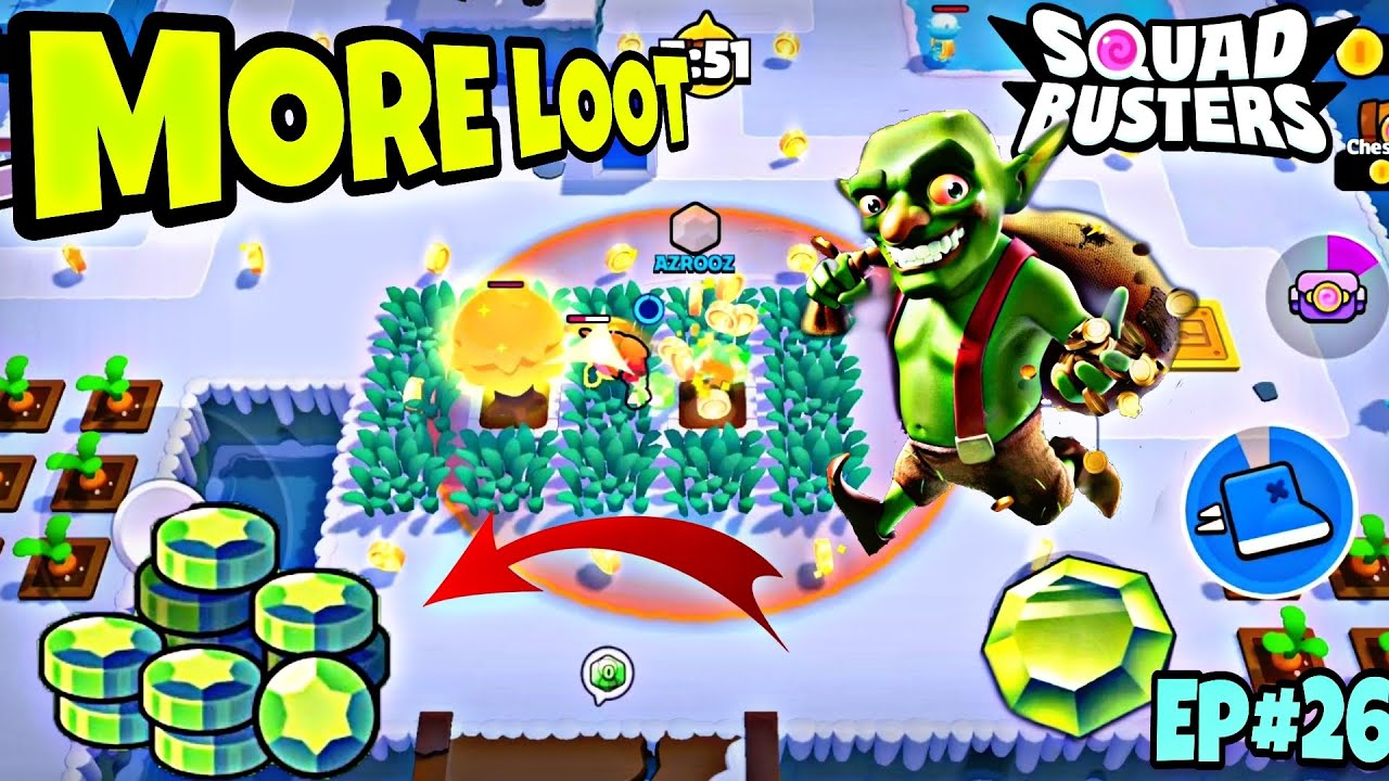 🥰MORE LOOT| 💚 GOLD GEMS SPELL 💞| NEW ICE STAGE 🥶| #squadbusters #supercell #gaming