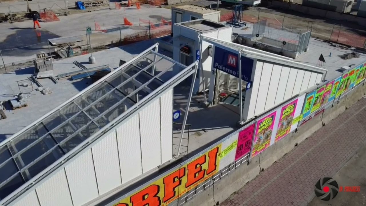 VIDEO-DRONE: PALERMO, FERMATA PORTO DELL'ANELLO FERROVIARIO