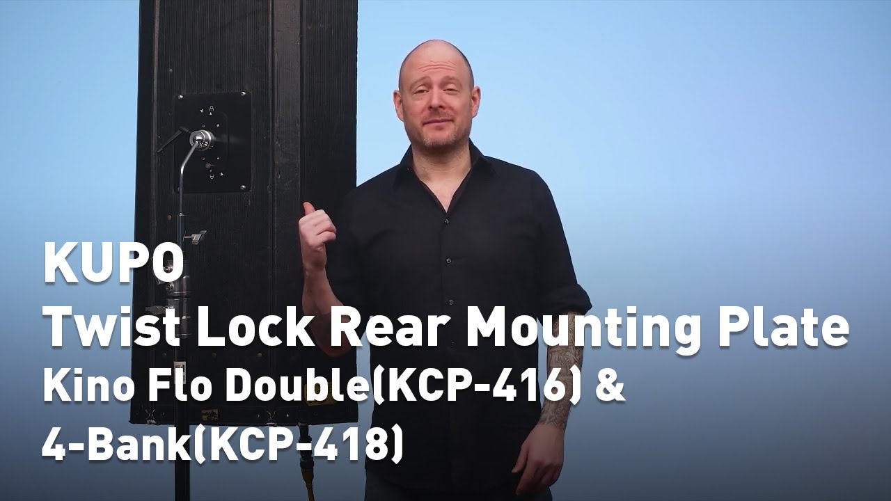 KUPO Twist Lock Rear Mounting Plate | Kino Flo Double(KCP-416) & 4-Bank(KCP-418)