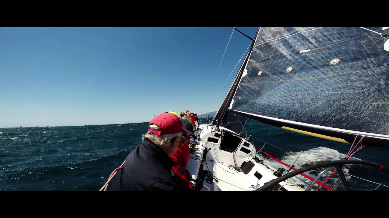 Warrior J/125 FLYING at 23.9 Knots boats speed!!