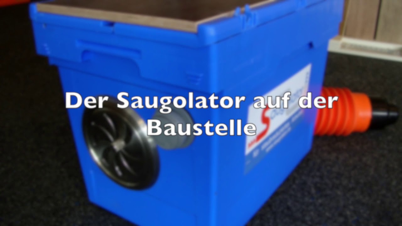 Der Saugolator - der Staubschlucker für die Badsanierung