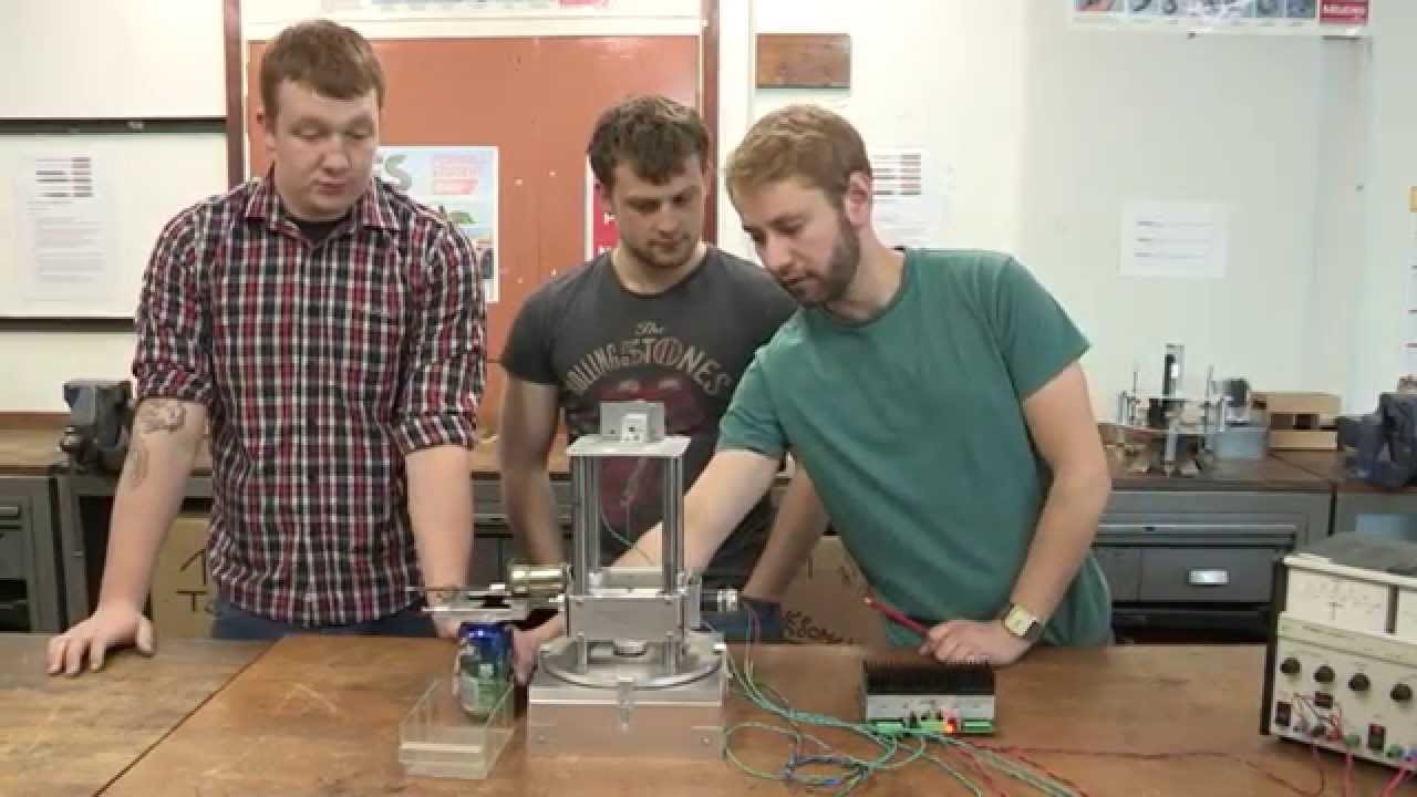 Mechanical Engineering students 'The Cranks' describe their second year project