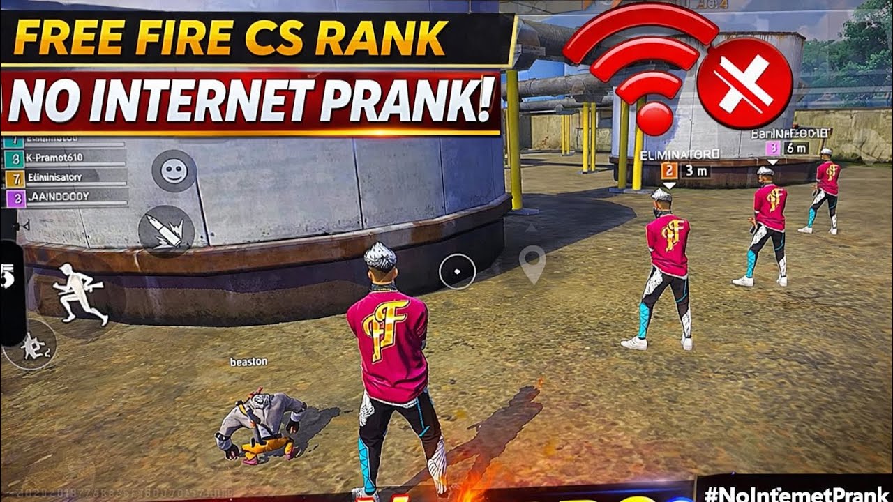  Free Fire CS Rank No Internet Prank 😱 | Noob vs Pro Gameplay 😂🔥 #freefire #freefirelive #prank 