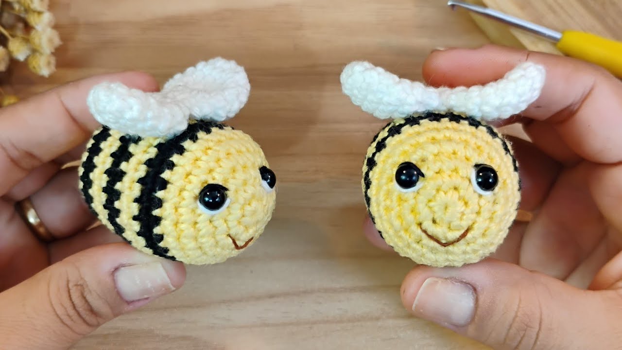 Abelha Amigurumi Sem Costura / Abelha Em Crochê Passo A Passo 