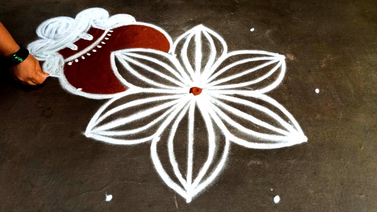 Pongal pot rangoli| sankaranti Muggulu 2026🌹5*3Beautifulrangoli🌹pongal paanaikolam🌹Thaipongal kolam