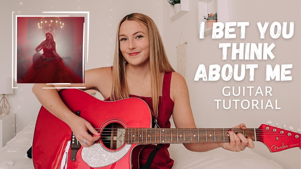 Taylor Swift I Bet You Think About Me Guitar Tutorial // Red (Taylor’s Version) // Nena Shelby