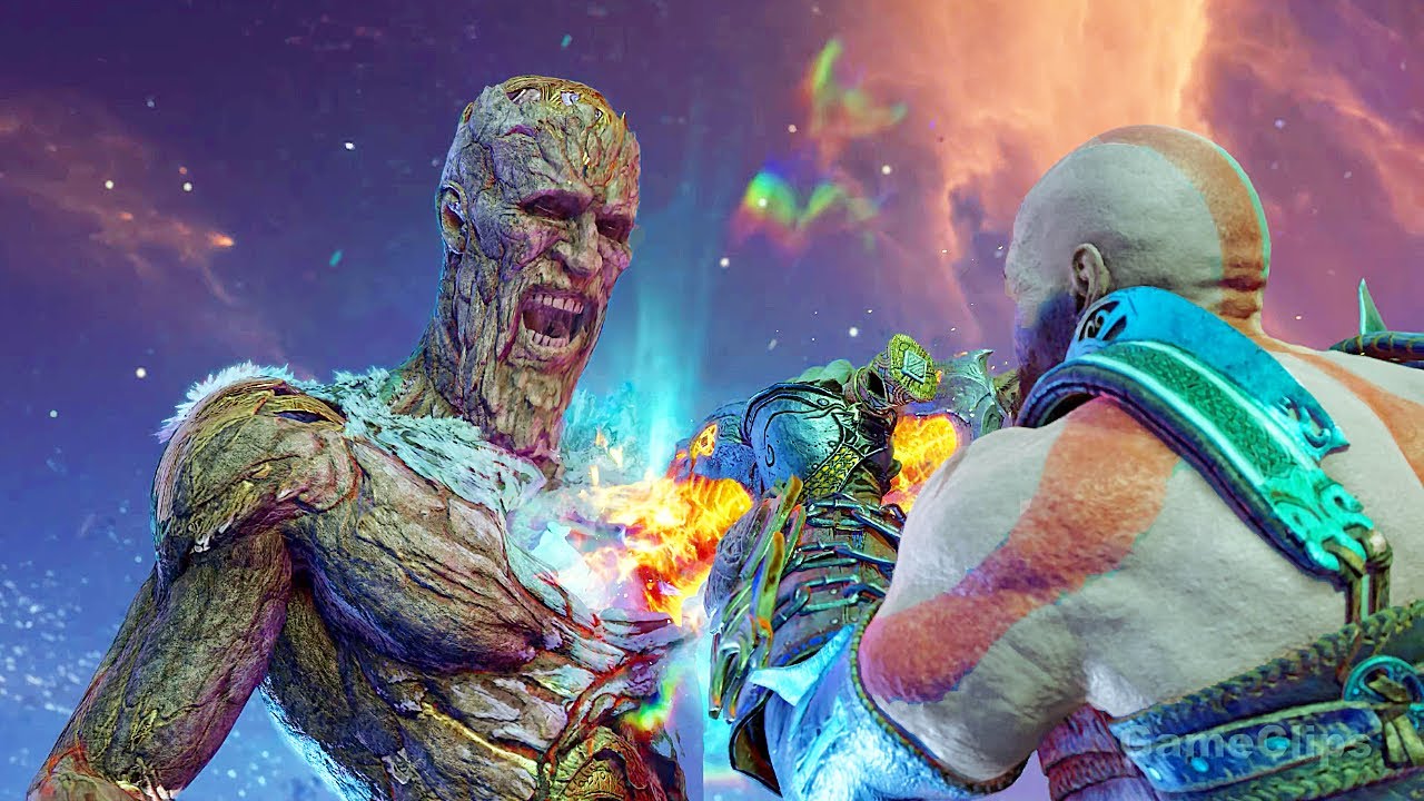 Kratos Kills Surtr Scene 4K - God Of War Ragnarok