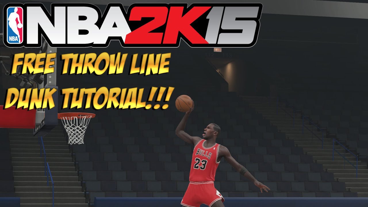 NBA 2K15 HOW TO DO THE FREE THROW LINE DUNK! NBA 2K15 TUTORIALS!