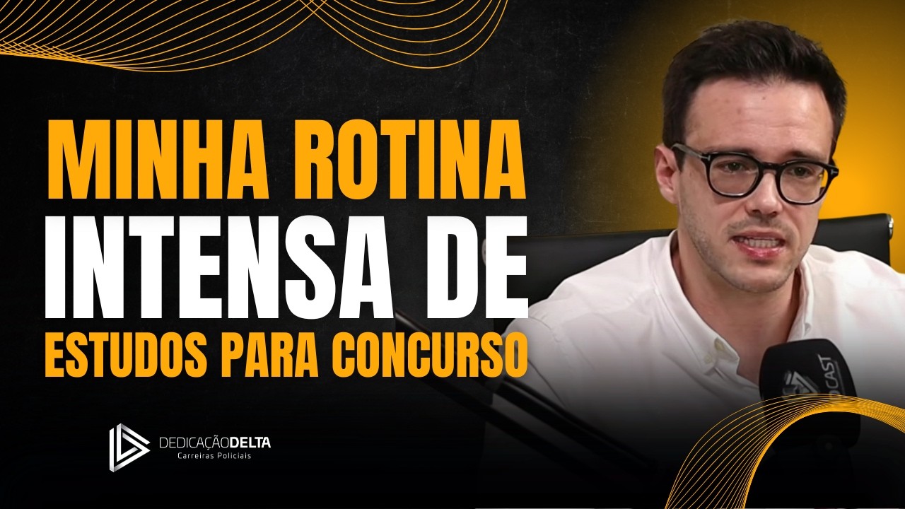 Minha rotina intensa de estudos para concurso público