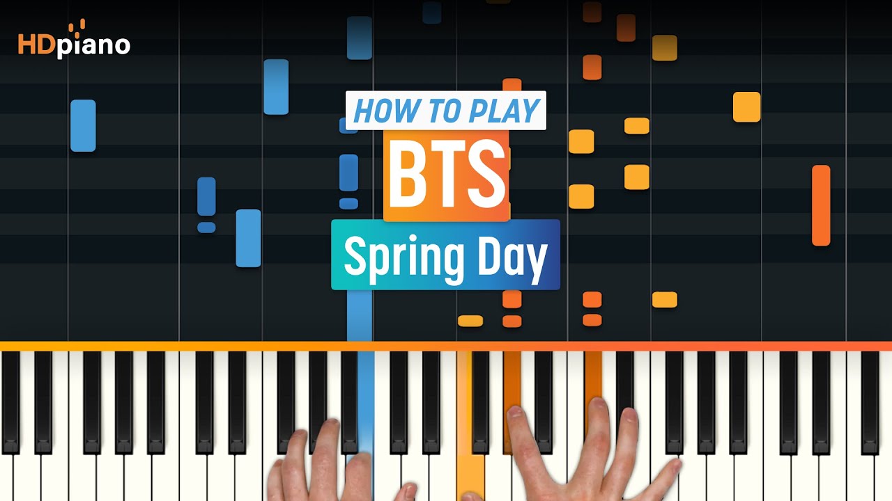 How to Play "Spring Day봄날" by BTS 방탄소년단 | HDpiano (Part 1) Piano Tutorial