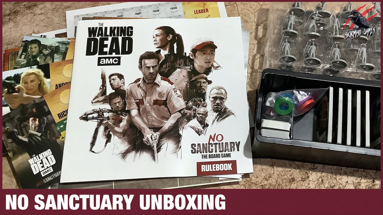 WALKING DEAD NO SANCTUARY UNBOXING - Zombie Skirmish Game - Can You Ever Have Enough Zombie Minis?
