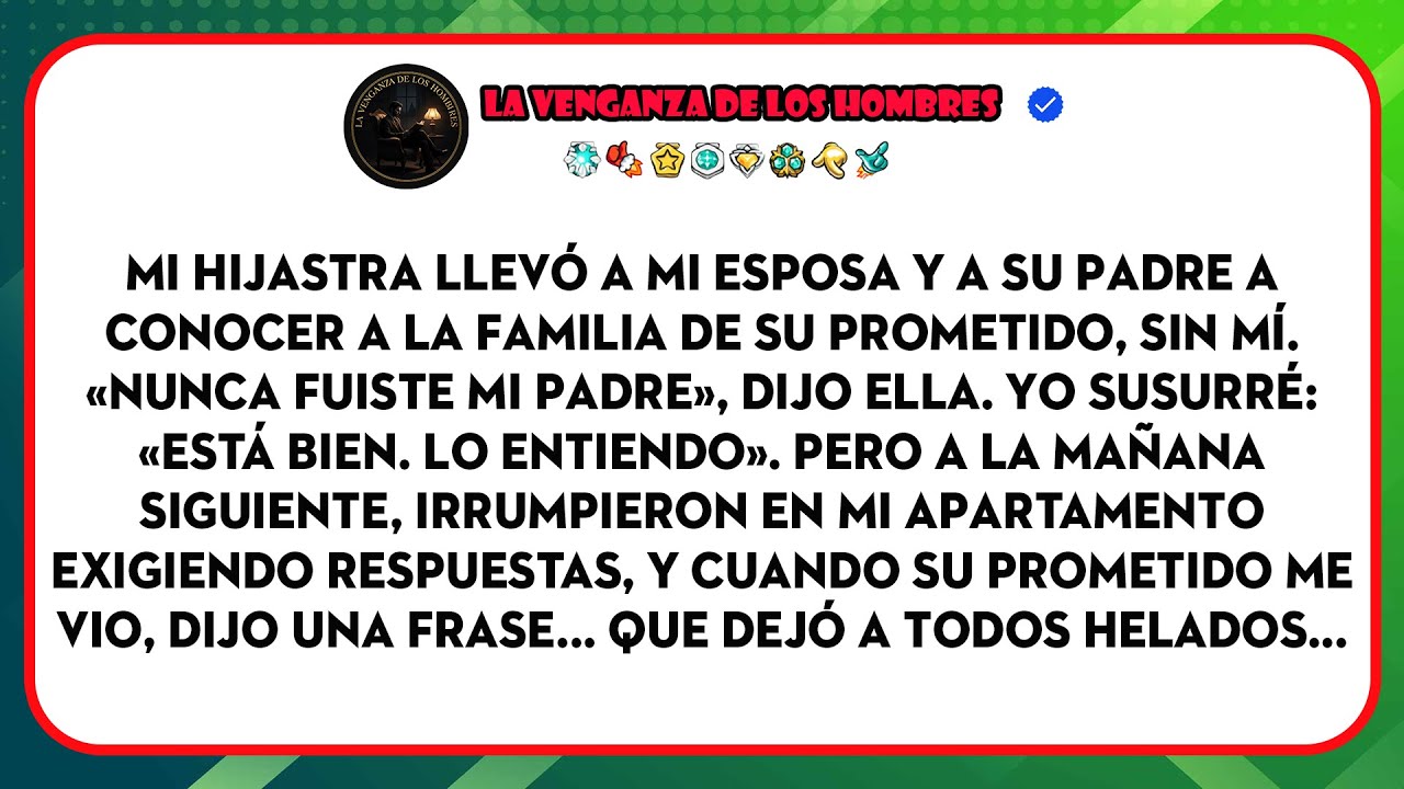 Mi Hijastra Dijo &laquo;Nunca Fuiste Mi Padre&raquo;, As&iacute; Que Dej&eacute; Que La Verdad Hablara En La Iglesia.