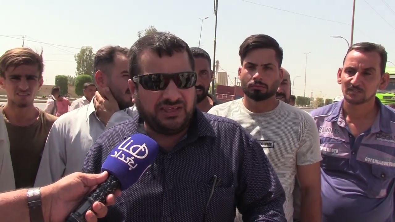 تقرير جواد الشمري من بابل اصحاب اللوريات