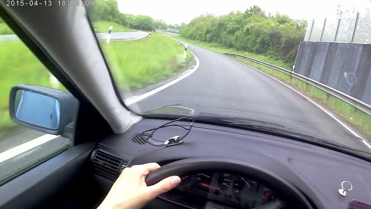 Autobah fahren Deutschland Herford B239 A2 Richtung Paderborn Highway