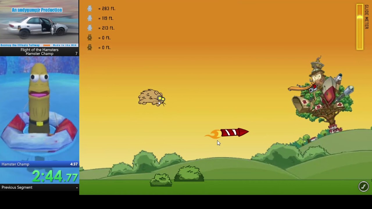 Flight of the Hamsters Hamster Champ Speedrun in 4m 21s Former World Record
