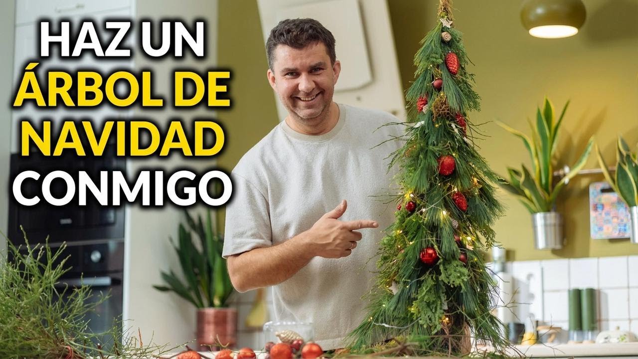 Árbol de Navidad fácil: hazlo conmigo, ¡te va a encantar!