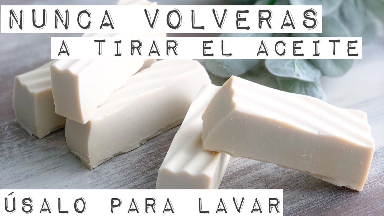 RECICLA ACEITE USADO DE COCINA Y HAZ JABÓN | PASO A PASO CON MEDIDAS