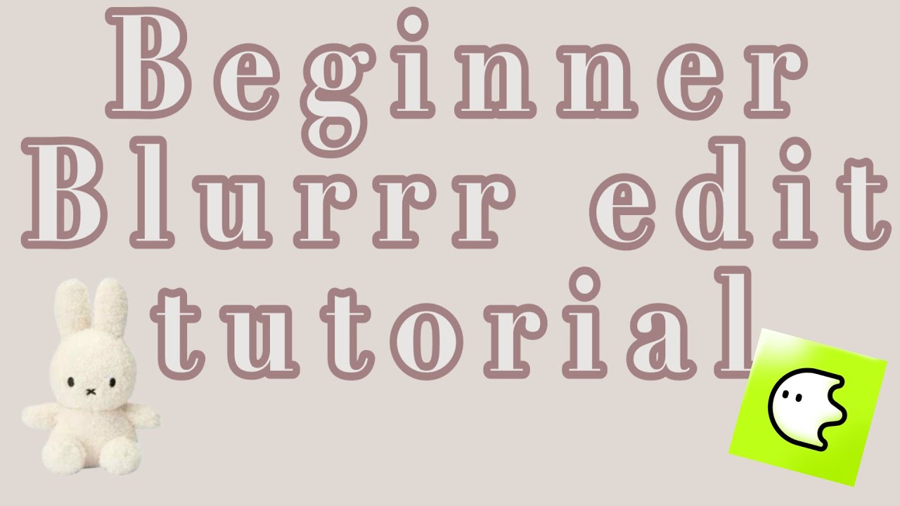 Beginner Transition Blurr tutorial - Simple Blurr Transitions