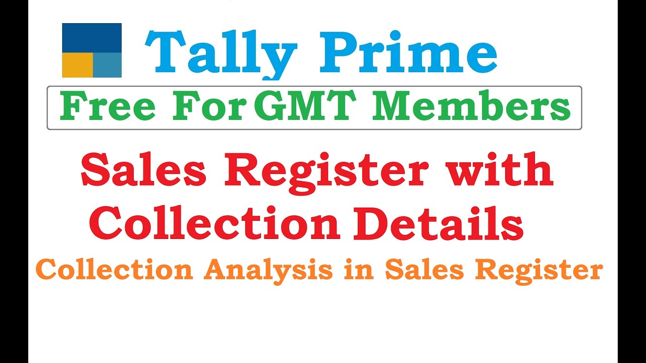Tally sales report tdl | Sales collection details in Tally Prime | collection details in Tally Prime