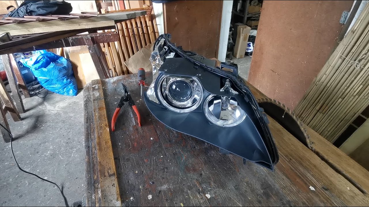 Regeneracja lamp BMW E60 cz.1  - rozklejanie klosza