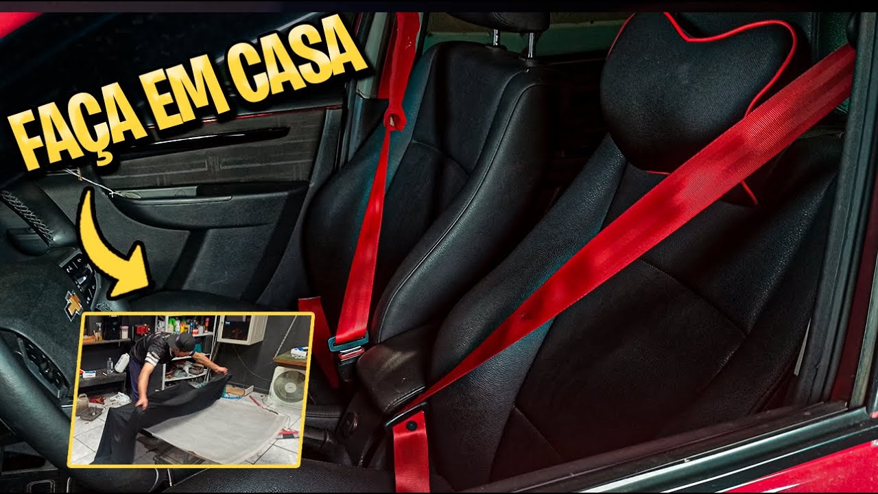 APRENDA A TROCAR CINTO DE SEGURANÇA PARA VERMELHO EM CASA - NO CELTA E PRISMA