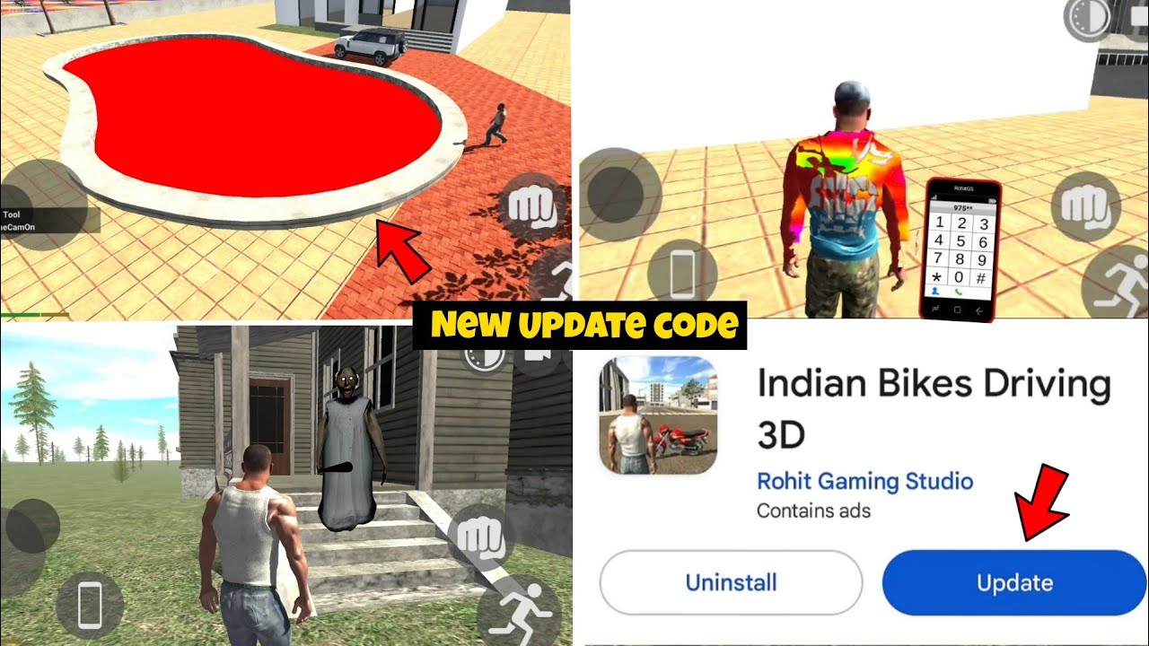 FINALLY NEW UPDATE ALL CHEAT CODE? IN INDIAN BIKE DRIVING 3D NEW UPDATE 2025
