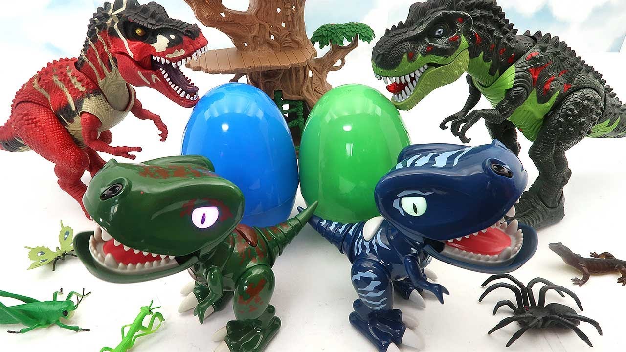 2 Tyrannosaurus Born In Dinosaur Eggs! Doinosaur Eggs Hatching 공룡이 알에서 태어났어요