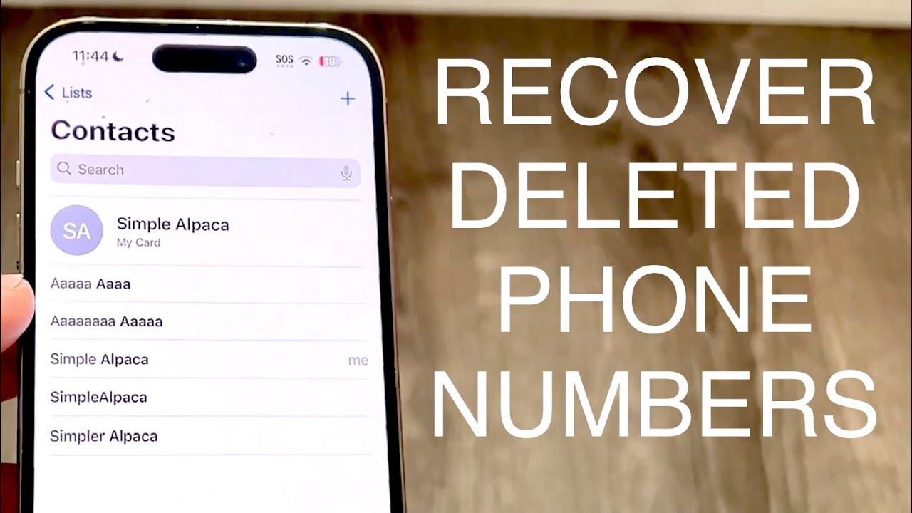 How To Recover Phone Numbers On iPhone! (2023)