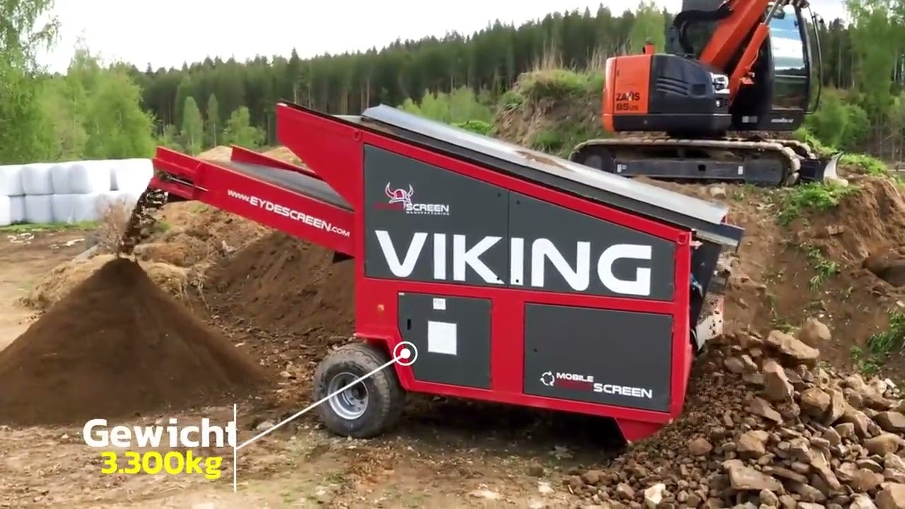 Eyde Screen VIKING Flachdecksiebanlage | Elektromotor (VERKAUFT)