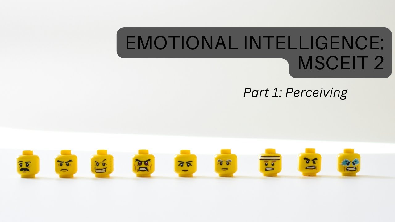 Emotional Intelligence MSCEIT 2: Perceiving