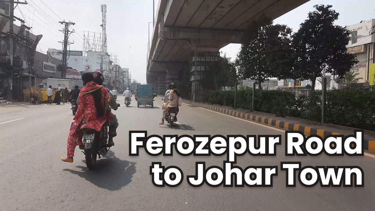 Daily Motorcycle Commute | Ferozepur Road to Johar Town | Lahore Traffic Vlog - 09 Sep 2024