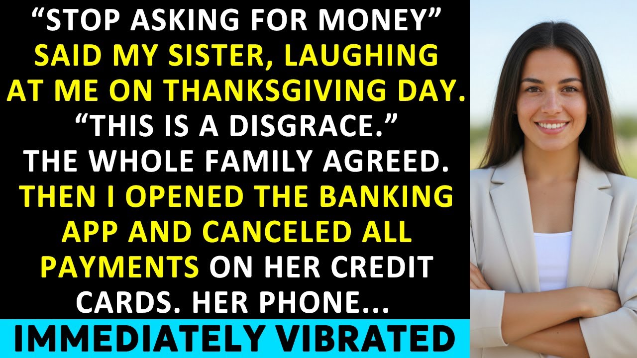 On The Day Of Thanksgiving, My Sister Said, “Stop Asking For Money.” I Went Ahead And Canceled…