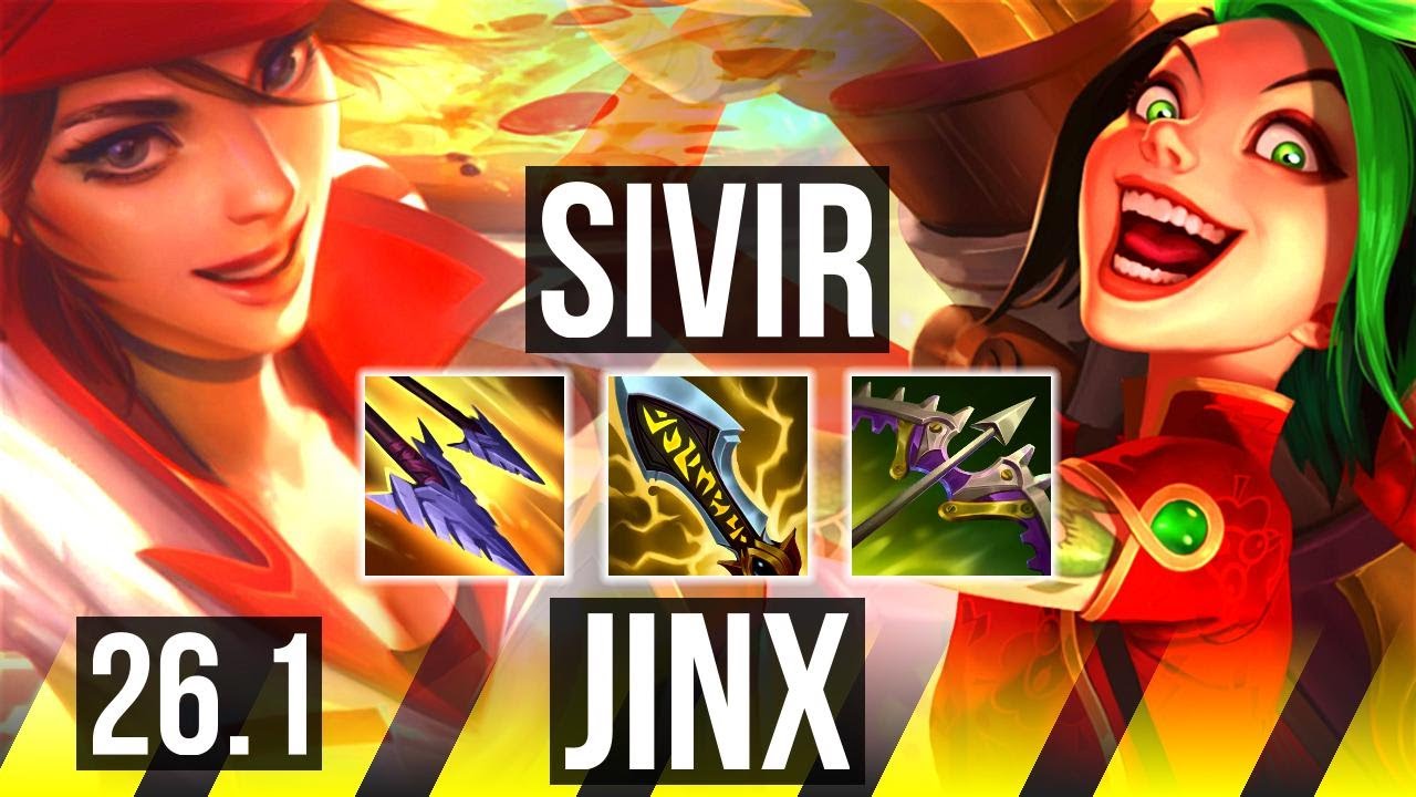 SIVIR & Rakan vs JINX & Nautilus (ADC) | Good KDA: 12/2/11 | KR Master | 26.1