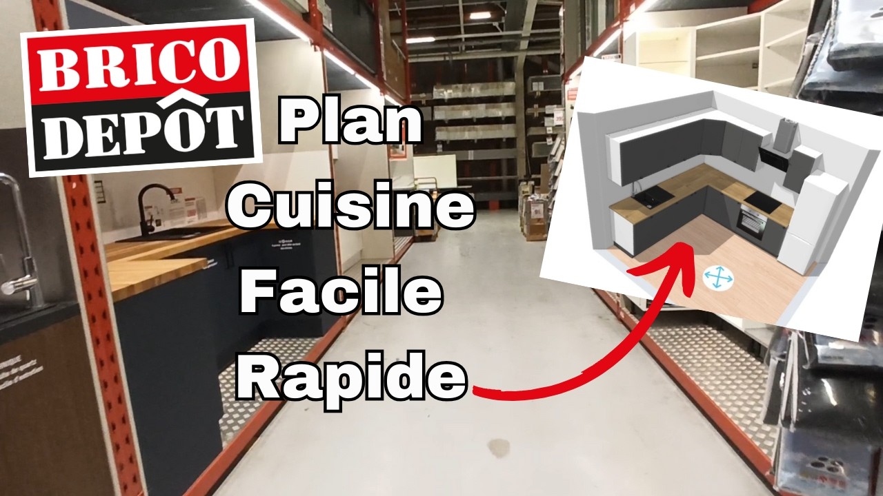 Faire son Plan de Cuisine Brico Dépôt Facile et Rapide !