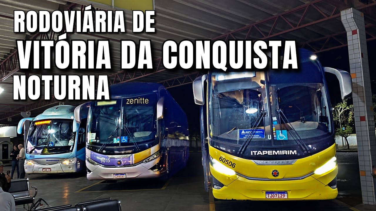 LOTADO de ONIBUS durante a NOITE! Rodoviária de Vitória da Conquista #5