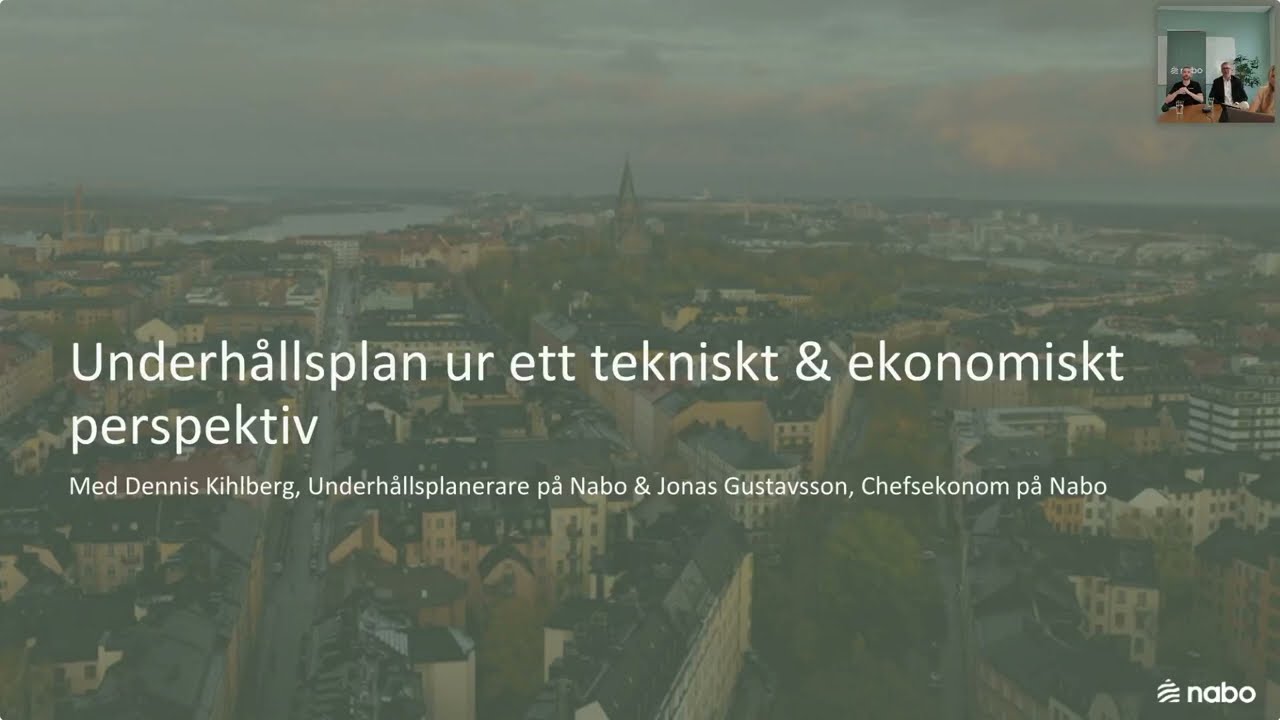 Underhållsplan ur ett tekniskt & ekonomiskt perspektiv