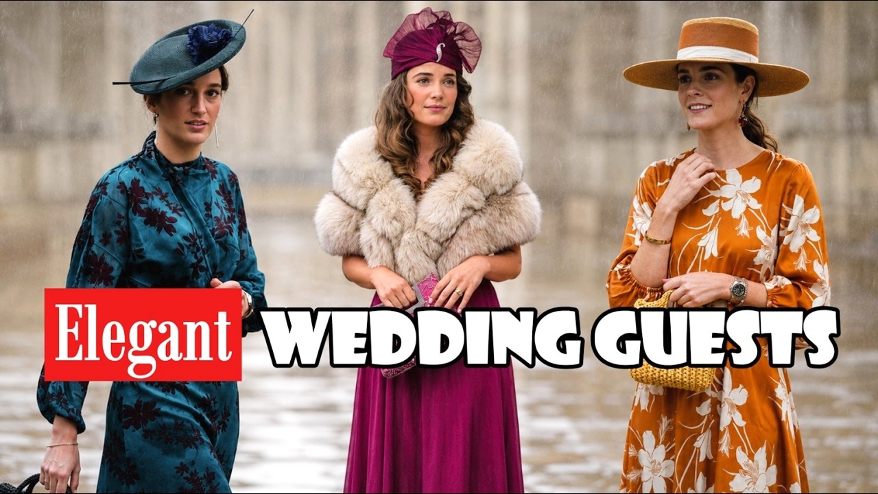 Street Style: The Most Elegant Wedding Guests in the Rain | Madrid Spring 2026