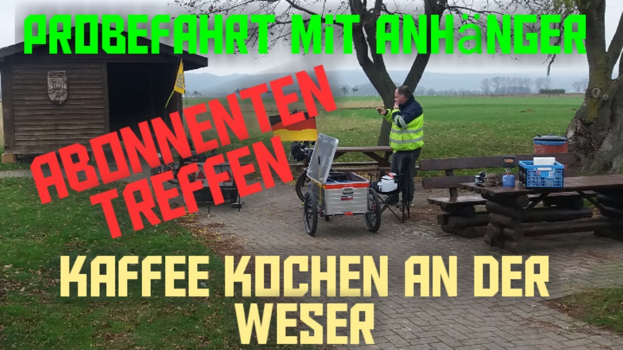 Liegerad Gespann Probefahrt mit Michael/Abonnenten Treffen/54km Testfahrt