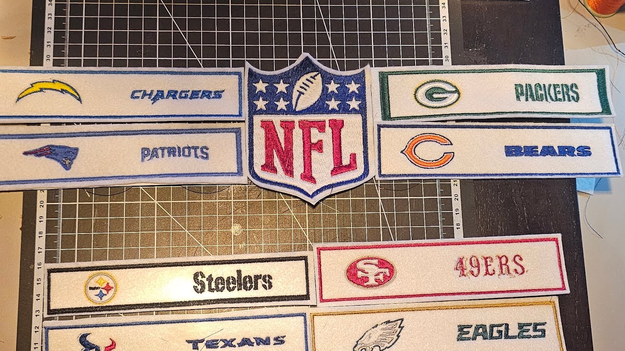 Full video of embroidery leather keychain (49ers design)  #embroidery #nfl