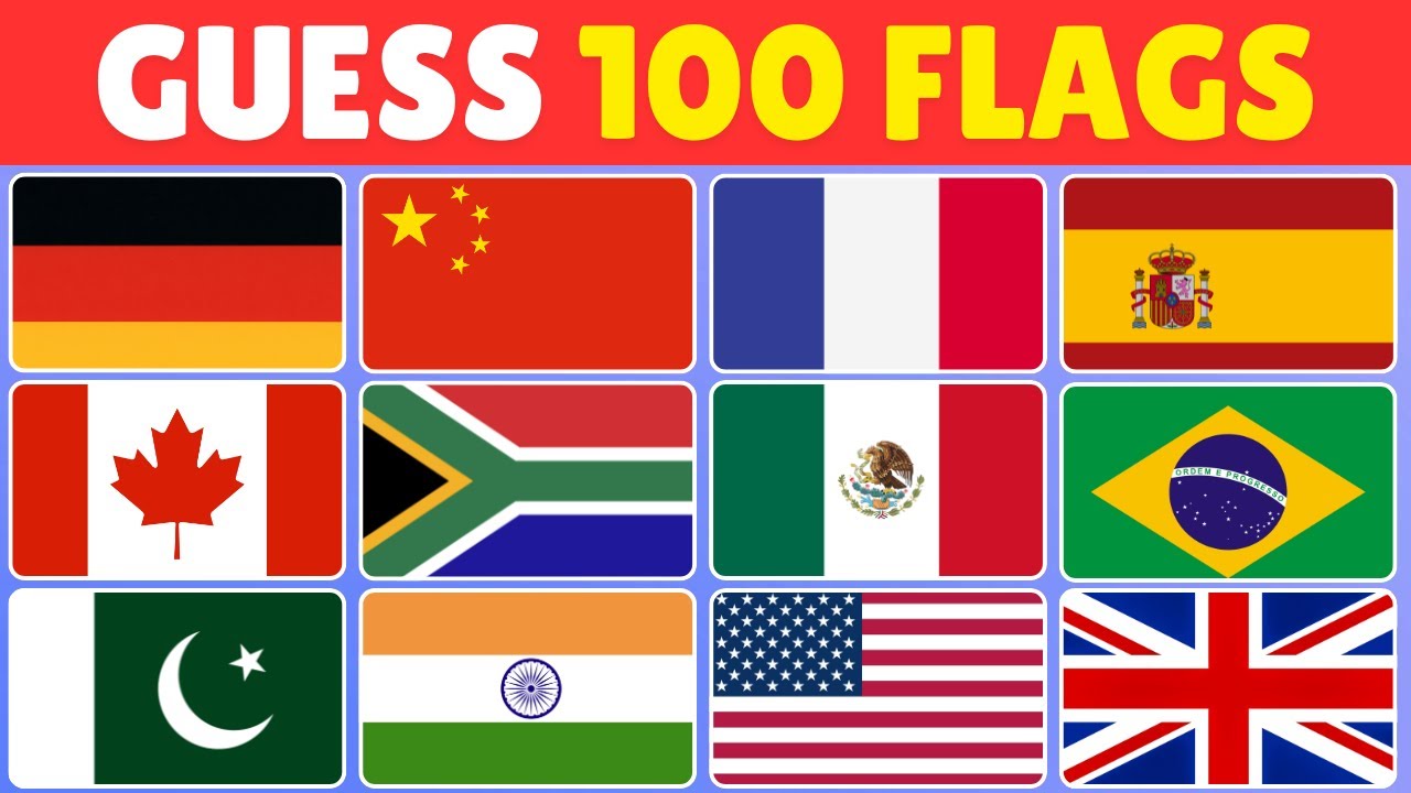 Can You Guess The Country By Flag ? 🚩| Guess the 100 Country Flags | Quiz Arena