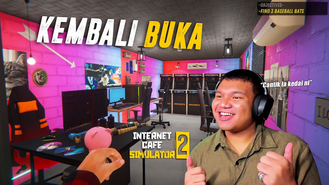 KEDAI OOHAMI KEMBALI BUKA!✨ - Internet Cafe Simulator 2 (Malaysia) #2
